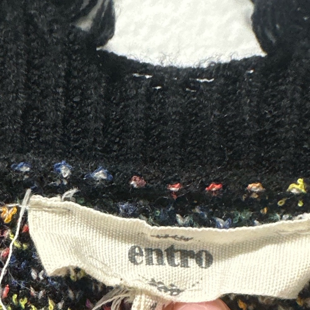 Black Star Pattern Women's Sweater - Picture 3 of 4